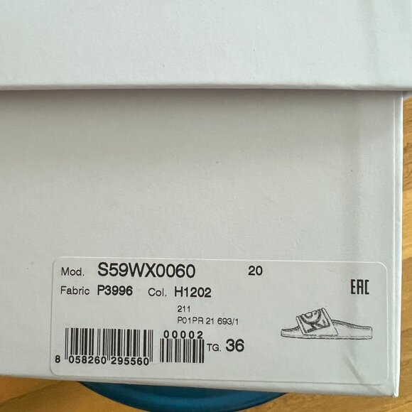 MM6 Maison Margiela Debossed Slip on Slides Women's Size EU 36/US 6 Yellow - Picture 5 of 5